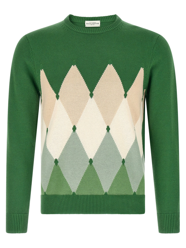 Ballantyne Argyle Sweater Sweaters and Cardigans - Green | 401982b38cd68a5707c73f4a6cd962338996c7b9