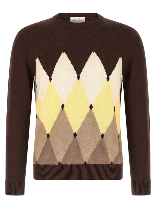 Argyle Sweater Sweaters And Cardigans Brown