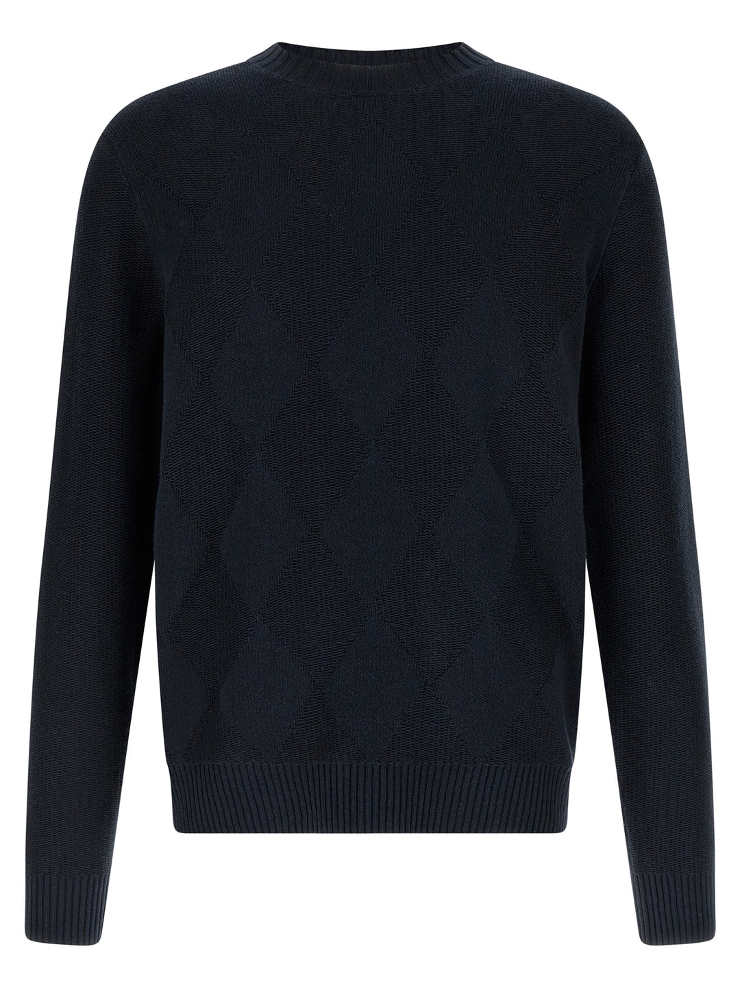Ballantyne Diamond Intarsia Sweater Sweaters and Cardigans - Blue | c6ba275c3cf0a0d89f114768d8893419b804b55f
