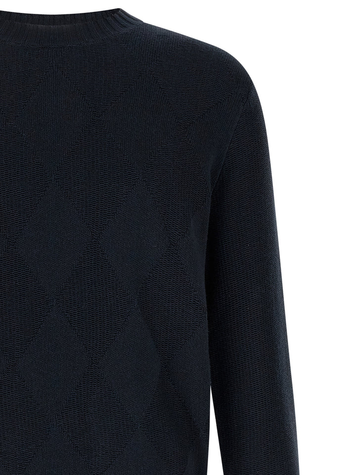Ballantyne Diamond Intarsia Sweater Sweaters and Cardigans - Blue | c6ddf158c0c0424d06c6221d8dcf4fabc24e1fbe