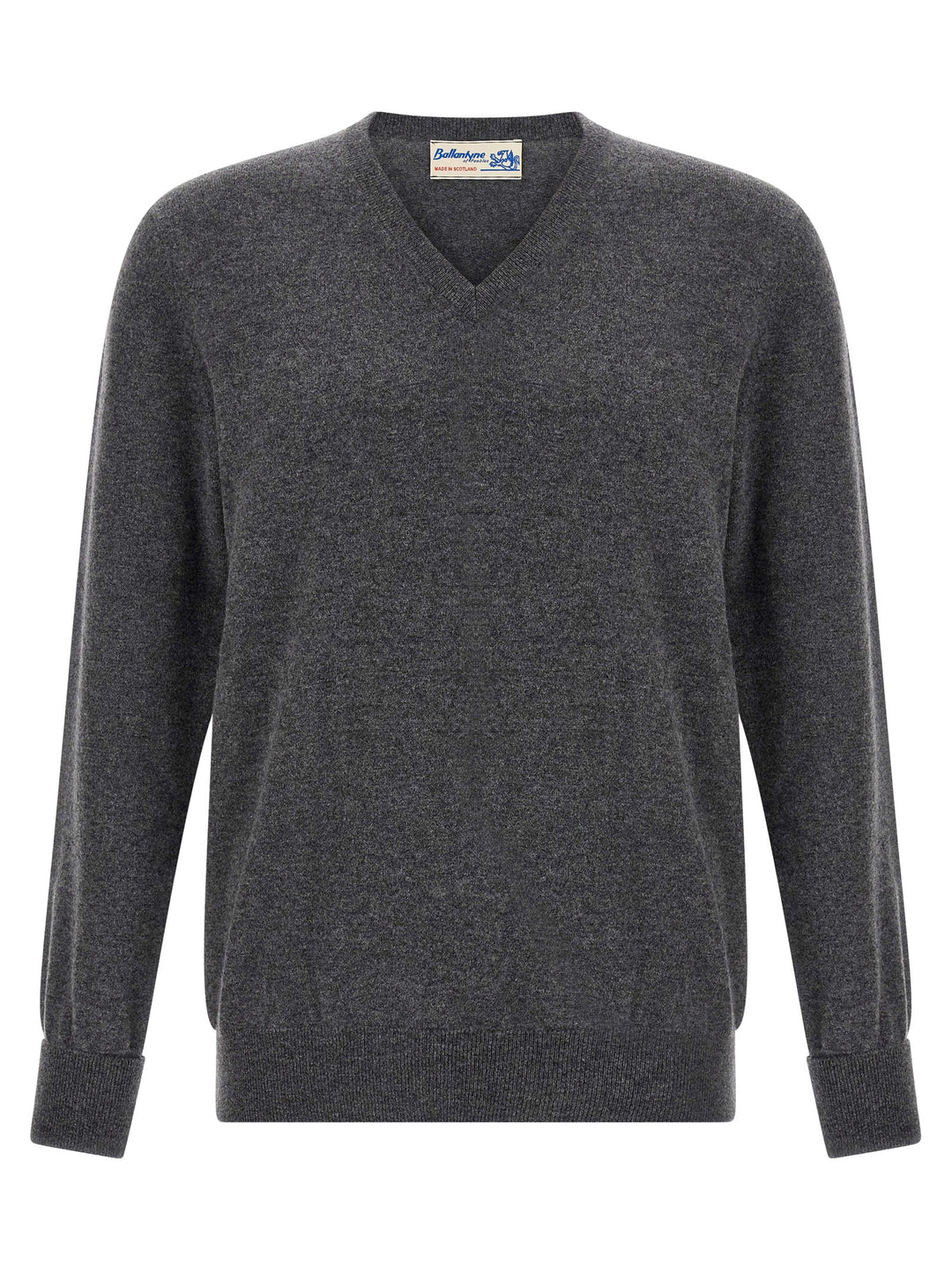 Ballantyne V-Neck Sweater Sweaters and Cardigans - Gray | 6b9f91e596b8fe6e49026d8695f13d164e555d01