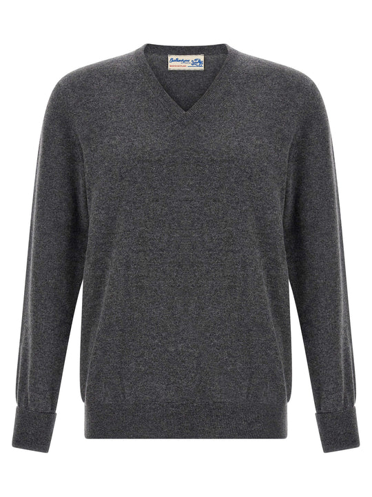 V-Neck Sweater Sweaters And Cardigans Gray