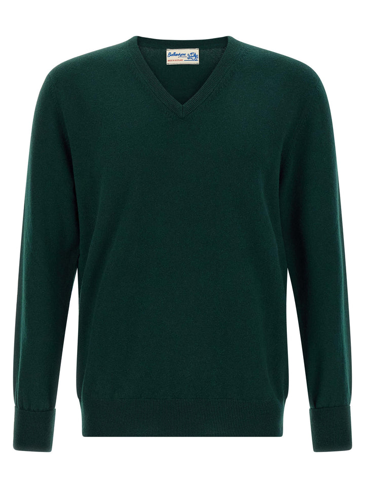 Ballantyne V-Neck Sweater Sweaters and Cardigans - Green | 85a59a29edbe15757f06df1af1c4f24a9f7410c6