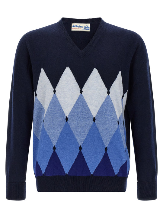 Argyle Pattern Sweater Sweaters And Cardigans Blue