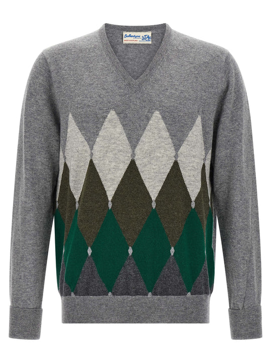 Argyle Pattern Sweater Sweaters And Cardigans Gray