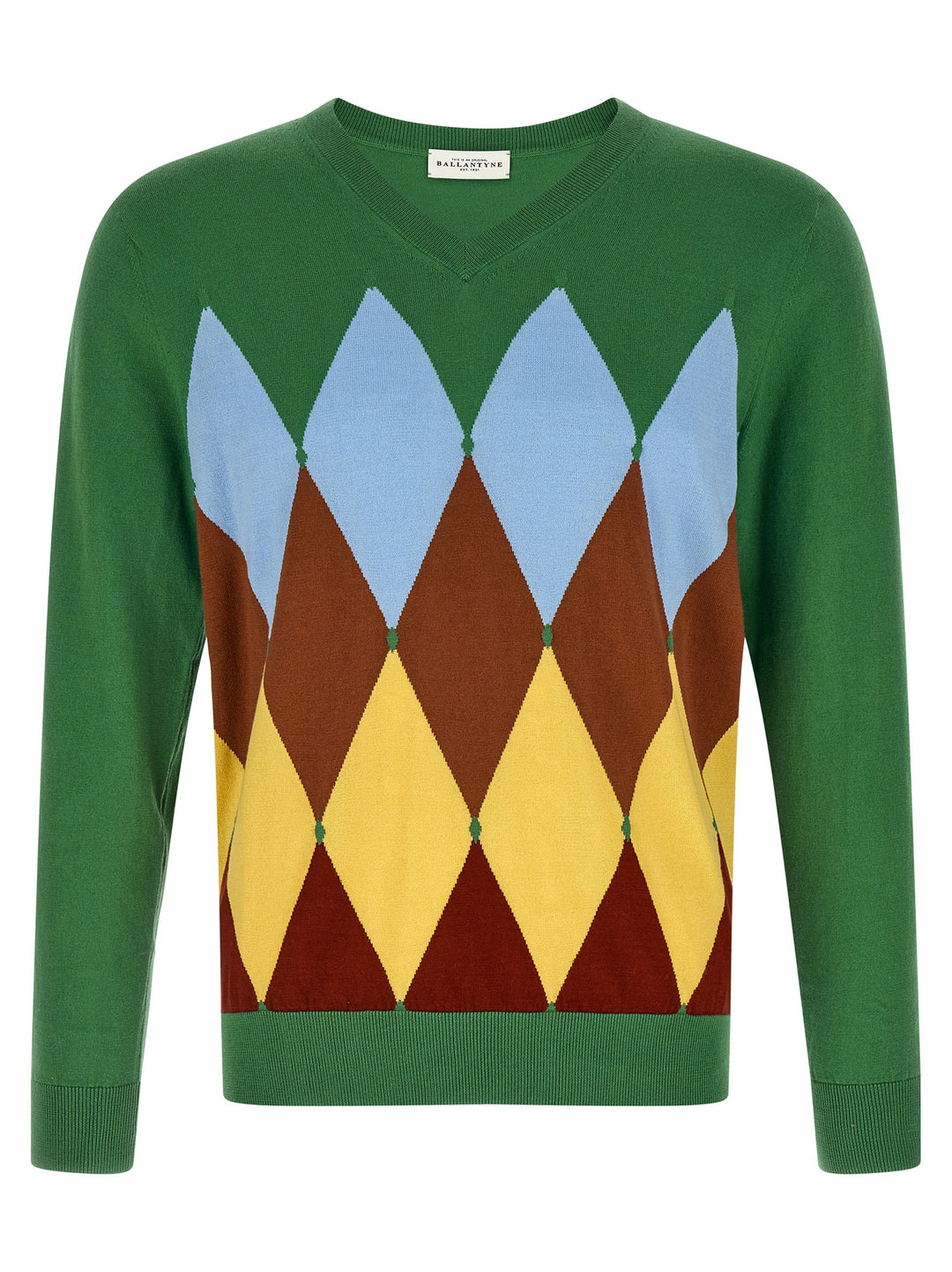 Ballantyne Argyle Sweater Sweaters and Cardigans - Green | d39b000306a9ff7d547de0554f593f21da5ea041