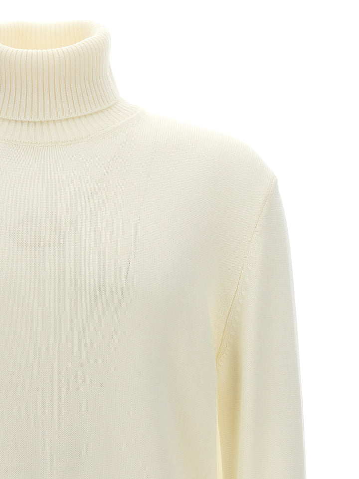Ballantyne Wool Turtleneck Sweater Sweaters and Cardigans - White | ecf54029637fed93604709caa45535f6d6bfa091