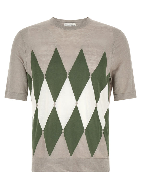 Argyle T-Shirt Gray