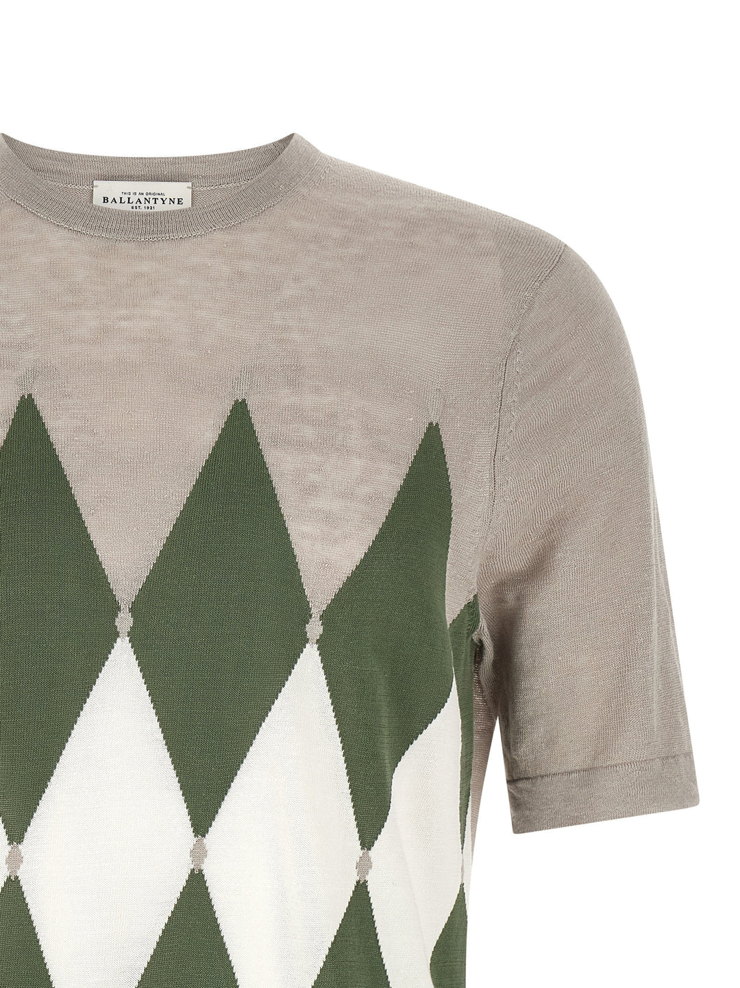 Ballantyne Argyle T-shirt - Gray | cc8b5a1bd8ee7cd51e9eb089c8ed365743251070