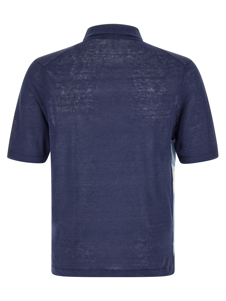 Ballantyne Argyle Polo - Blue | 69cd7ea7c586f8d609e6a6c963680aa76aeef330
