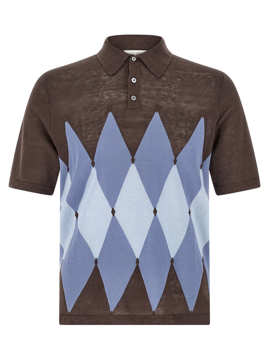 Argyle Polo Brown
