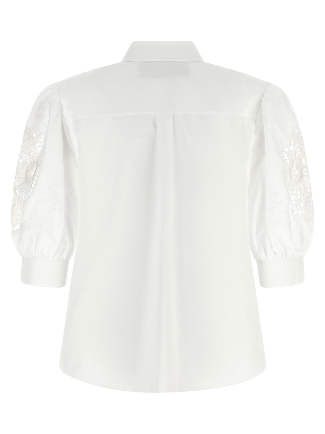 Valentino Garavani Valentino Garavani Macramé Insert Shirt Shirt and Blouse - White | b7282e2d54569b8cbbd5db5ed7dc64304cfa04d9