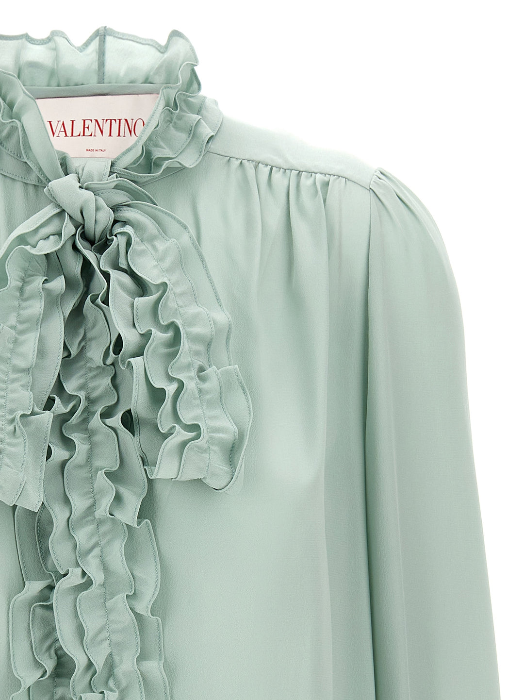 Valentino Garavani Valentino Garavani Lavallière Shirt Shirt and Blouse - Green | 5694c97a500d1d2b85ed885df96042f5e9f9eacd