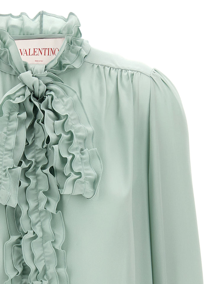 Valentino Garavani Valentino Garavani Lavallière Shirt Shirt and Blouse - Green | 5694c97a500d1d2b85ed885df96042f5e9f9eacd