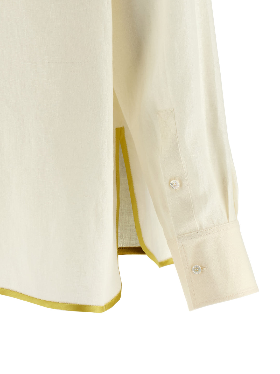 Valentino Garavani Valentino Garavani Floral Embroidery Shirt Shirt and Blouse - Beige | c8dc5196520b1206f4217fd71122c9635eb04a5a