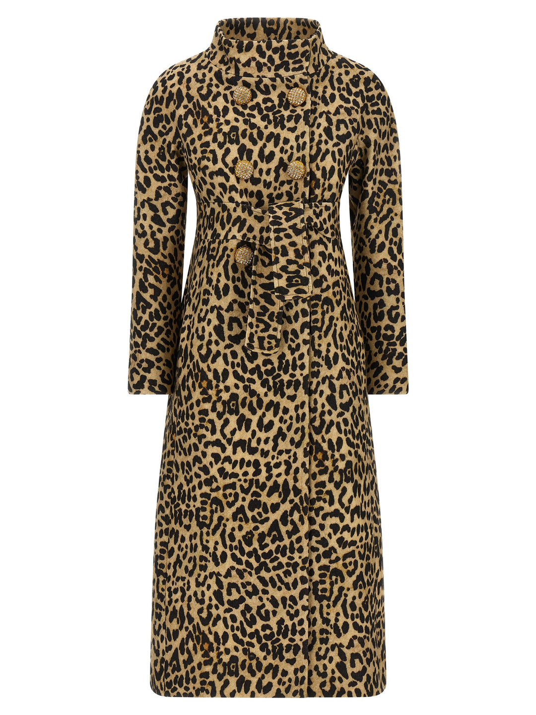 Valentino Garavani Coat Valentino Garavani Animal Print Cloth Coats and Trench Coats - Brown | 594f220bde140ca004c1b3f94fc98c42c7621f6d