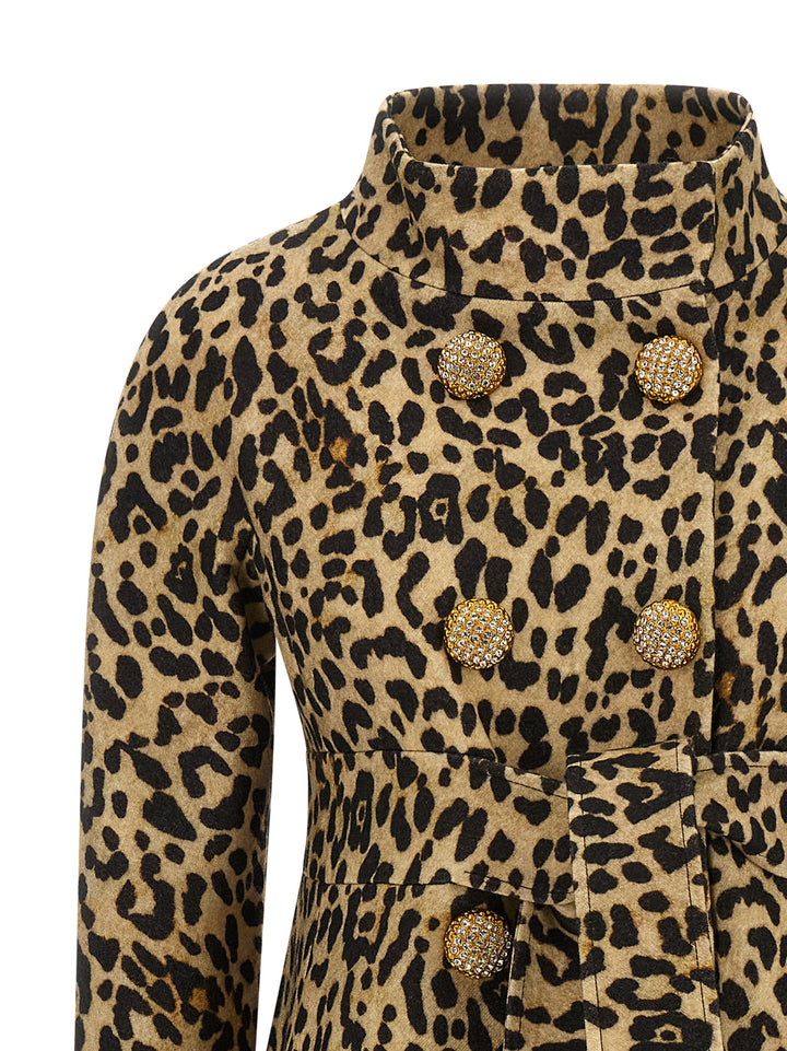 Valentino Garavani Coat Valentino Garavani Animal Print Cloth Coats and Trench Coats - Brown | 5ae5cd4cd2ae2c2d8ff11a8d9793a993b4ccae79