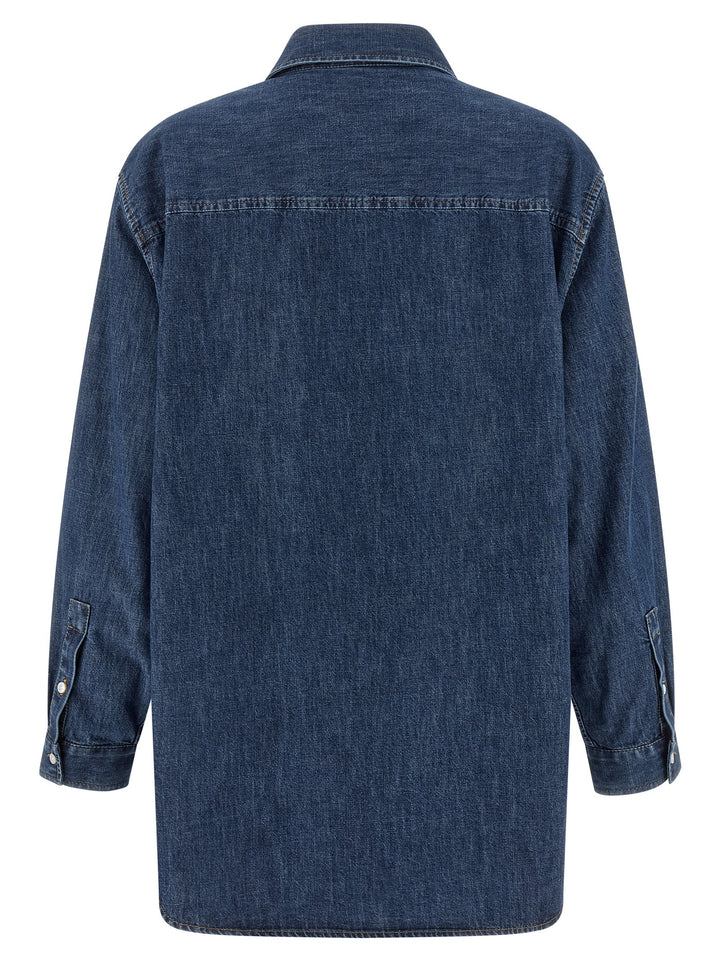 Valentino Garavani Valentino Garavani Vgold Shirt Shirt and Blouse - Blue | e758f079496da27a32d8516e3f8d9600d56f1591