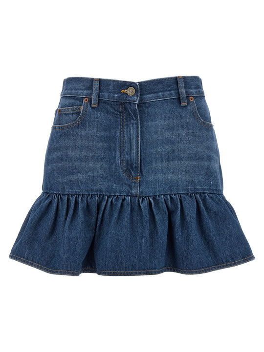 Denim Skirt Skirts Light Blue
