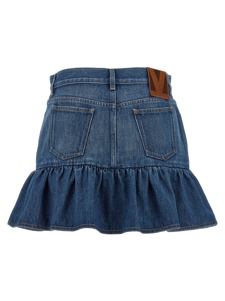 Valentino Garavani Denim Skirt Skirts - Light Blue | 66ebd18790b9af4d7ec813f031e7bc68b9e9b7b6