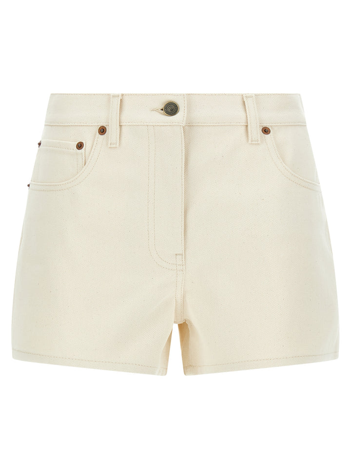 Valentino Garavani Valentino Garavani Vgold Shorts Bermuda and Short - Beige | 223a0b9ec52343c796f8b4172a92fc556d5671bd