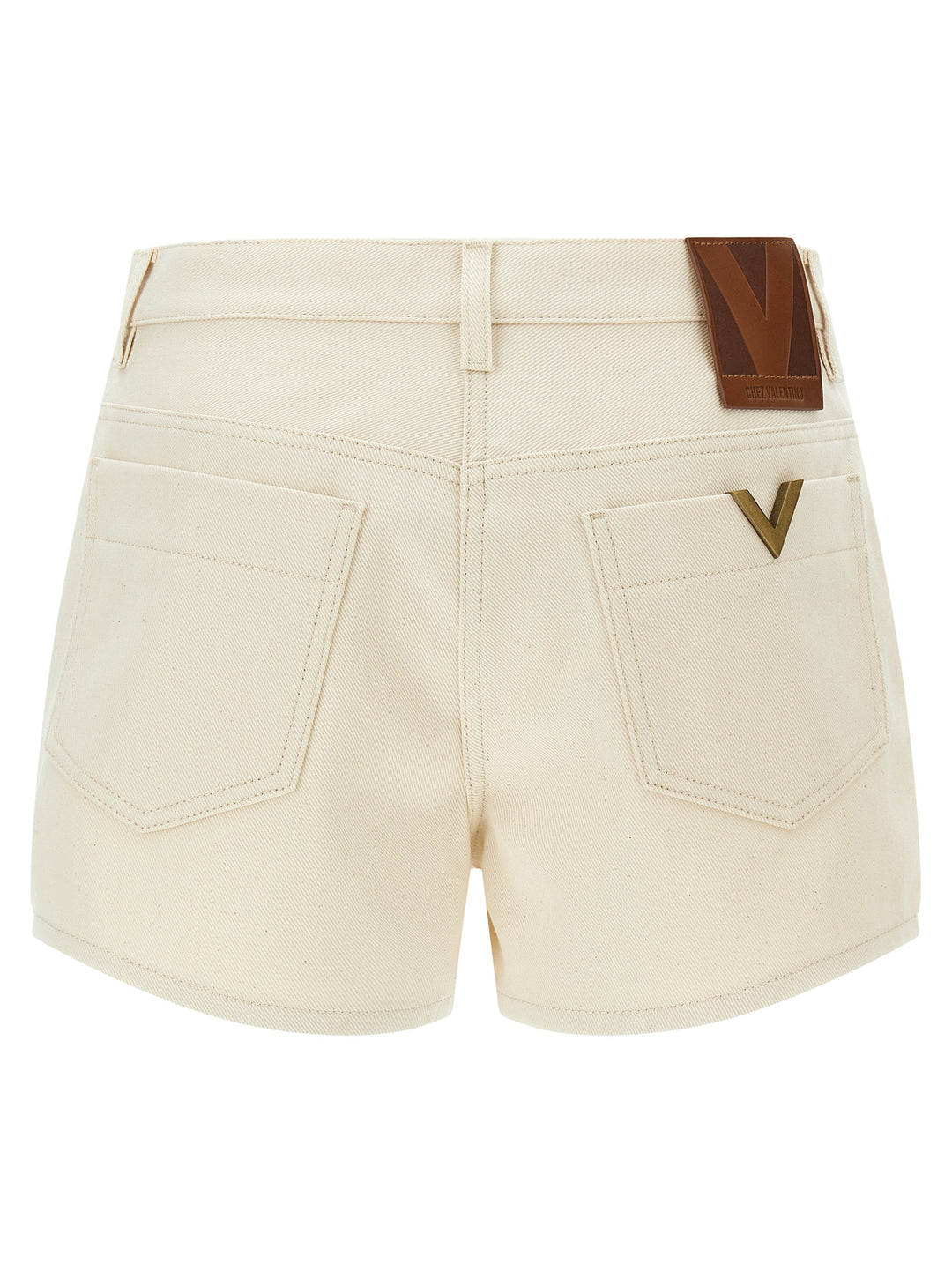 Valentino Garavani Valentino Garavani Vgold Shorts Bermuda and Short - Beige | 0973b14dc0b9082cba20db4c22f98d4455790c33