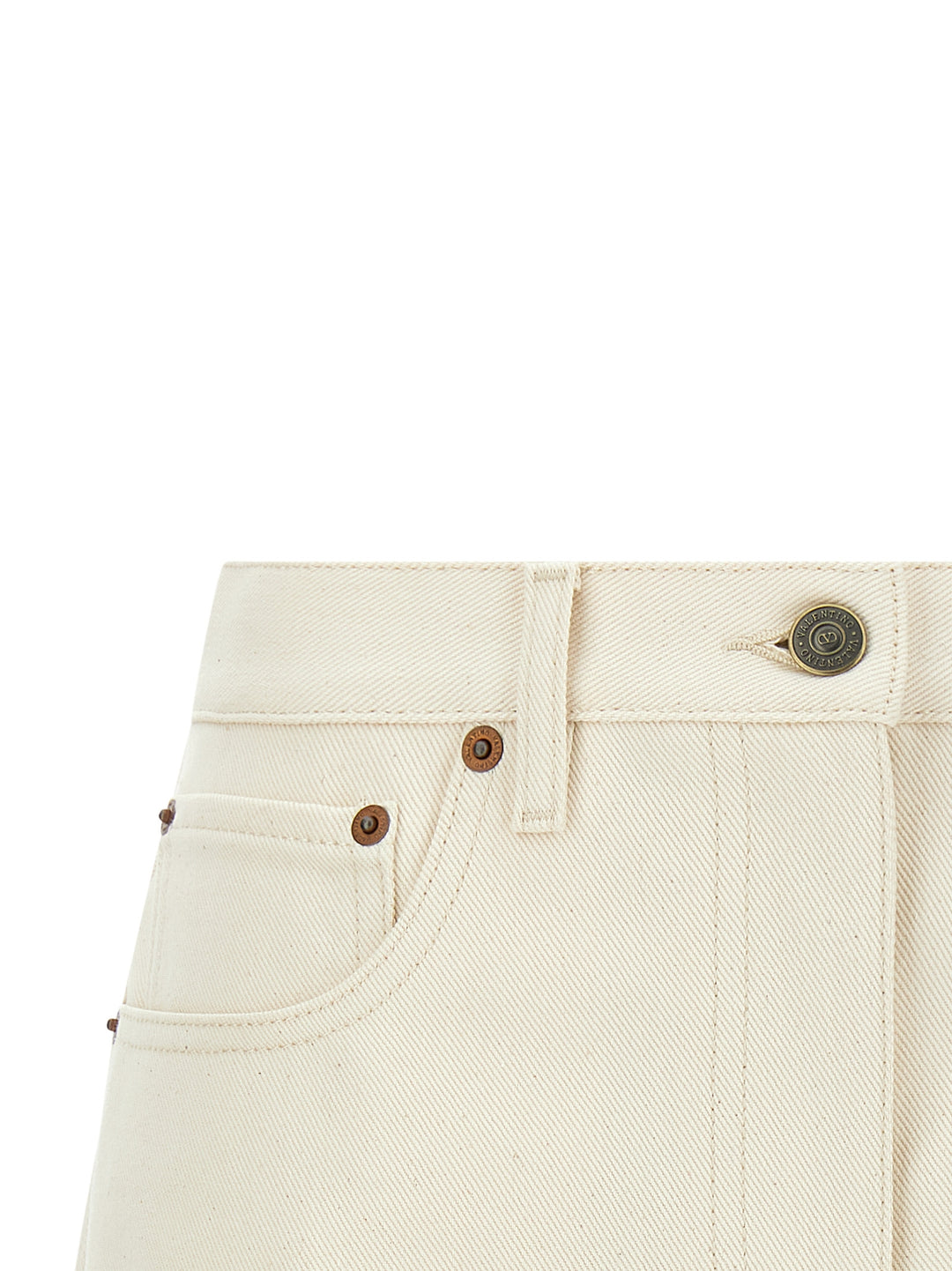 Valentino Garavani Valentino Garavani Vgold Shorts Bermuda and Short - Beige | bec10ec6a5a046fc787f1f958b3266c91499d4bc