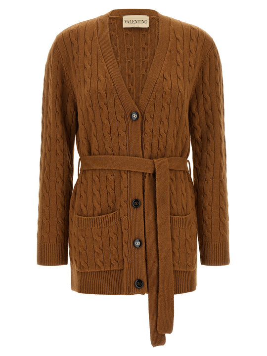 Vlogo Signature Sweaters And Cardigans Brown