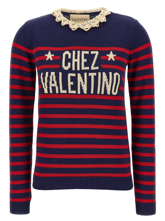 Chez Valentino Sweaters And Cardigans Blue