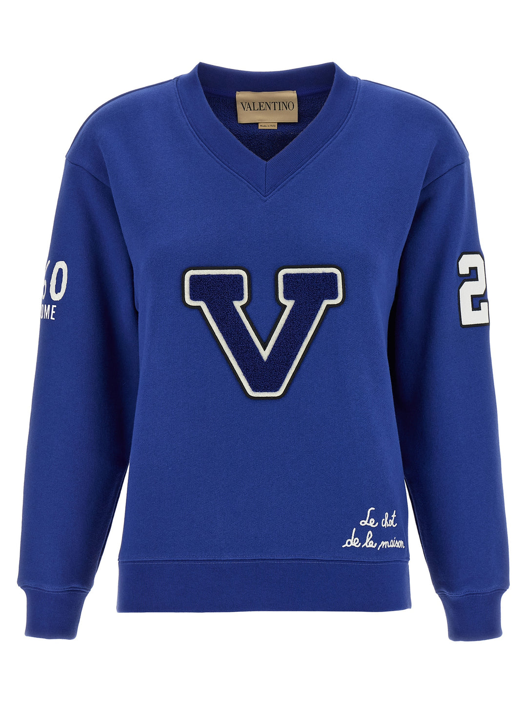 Valentino Garavani Chat De La Maison Sweatshirt - Blue | eaebfcba897604eb6ac7a375f5718e1aa4a3f8a8