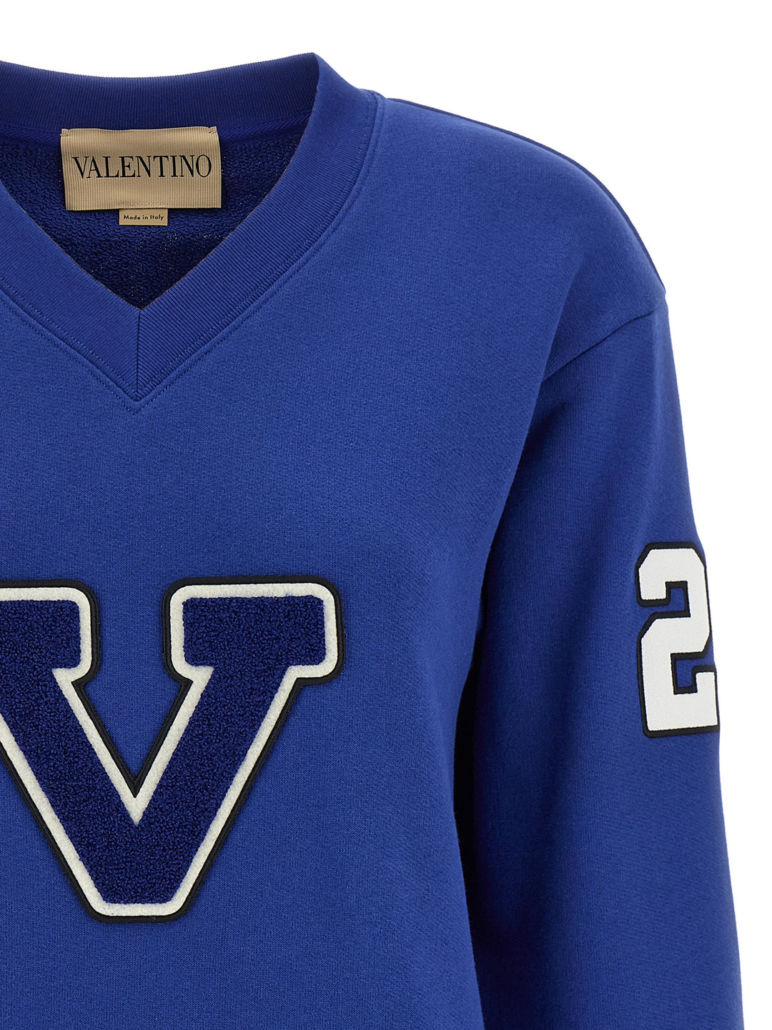 Valentino Garavani Chat De La Maison Sweatshirt - Blue | 061ea24d37e8a9631571dbfd561735646f3764e1