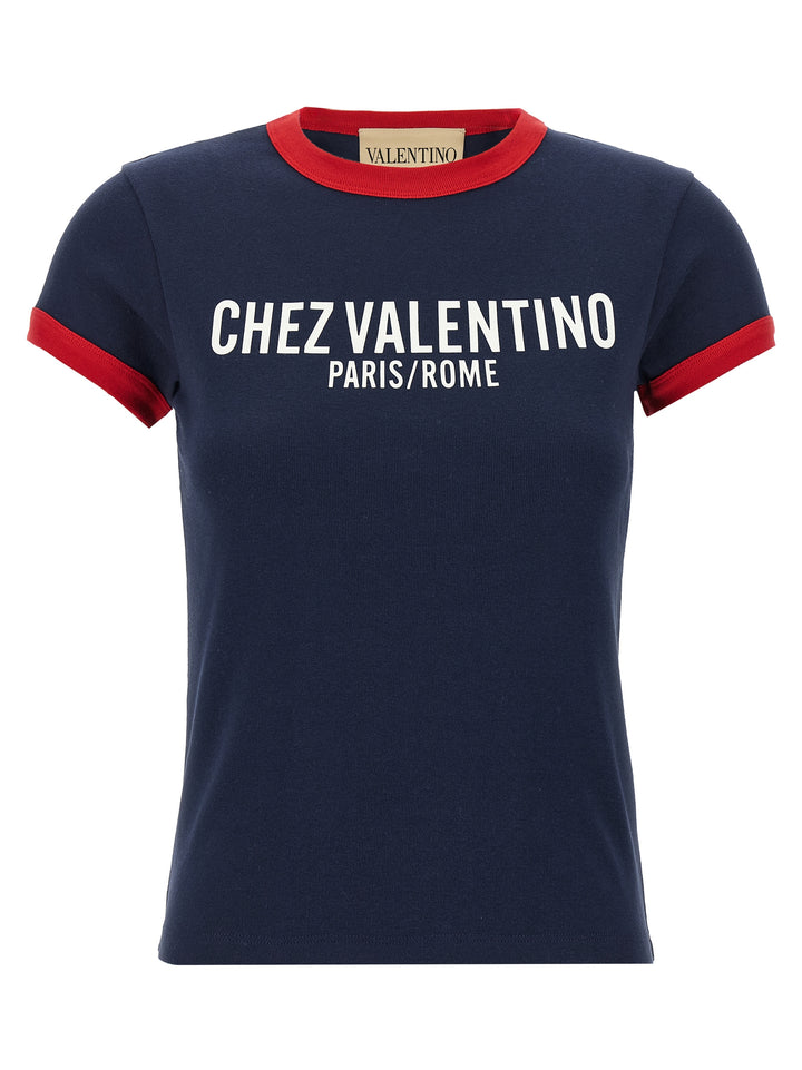 Valentino Garavani Chez Valentino T-shirt - Blue | 71fd0e2951b251410f8c5a151b507fa66cfa8b45