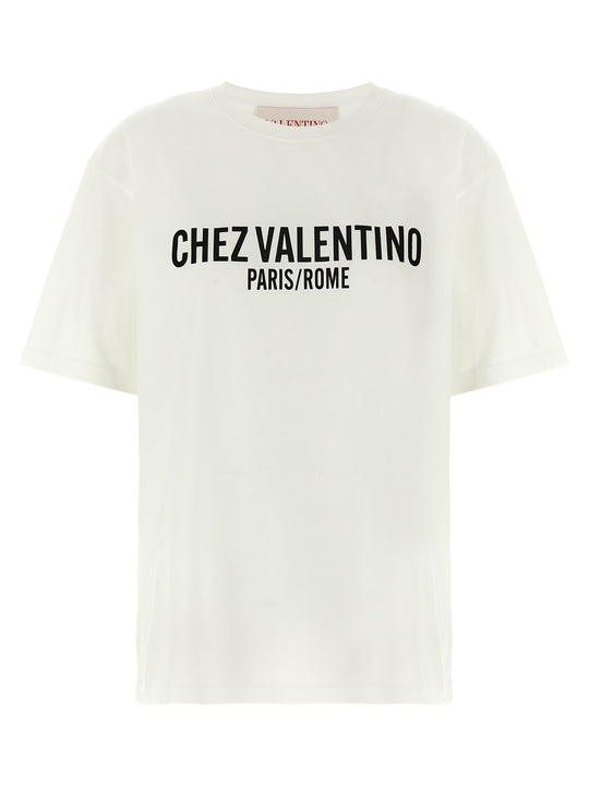 Chez Valentino T-Shirt White/Black