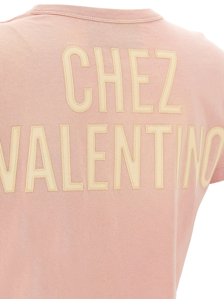 Valentino Garavani Panther Lady T-shirt - Pink | 80fd5d9de8b8bef0cbef263b754e0913ae8bc4fe