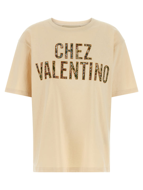Chez Valentino T-Shirt Beige
