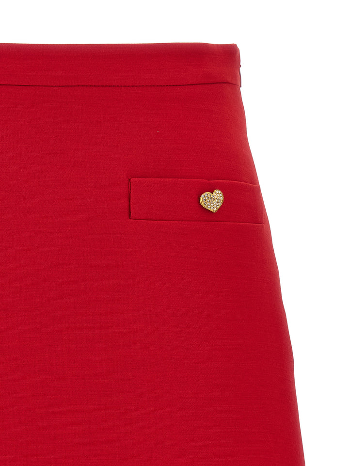 Valentino Garavani Valentino Garavani Crepe Couture Skirt Skirts - Red | 86f9ef29acb6255a9a1dc5b9fe9a9f1394f93cc5