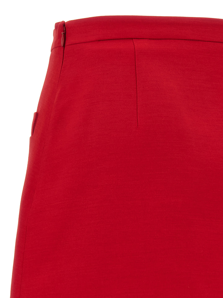 Valentino Garavani Valentino Garavani Crepe Couture Skirt Skirts - Red | 7ce47a24e0c7d9a1ca71ae599b4ec92cf63b618e