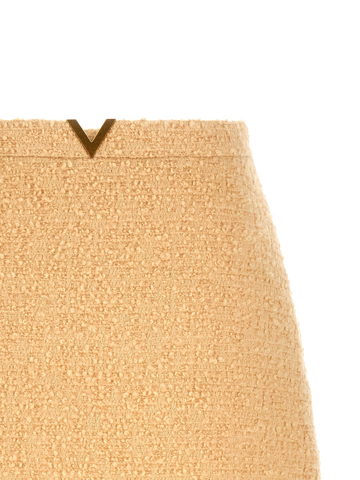 Valentino Garavani V Gold Skirts - Beige | db73ef1539085c6202a4eee4caf90c90b9a969c1