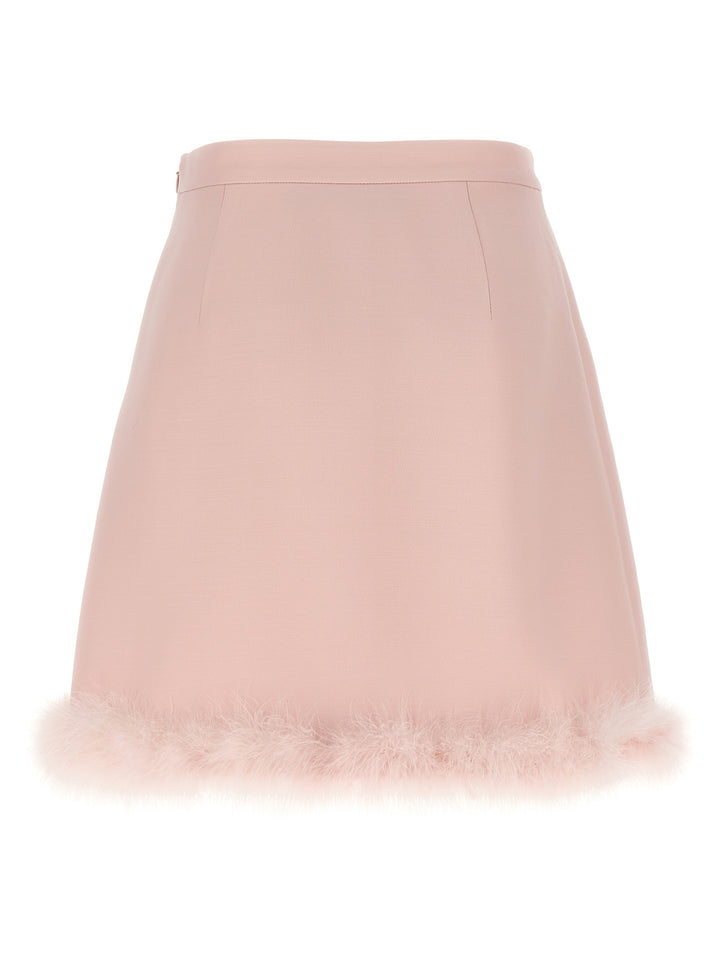 Valentino Garavani Valentino Garavani Feathers Skirt Skirts - Pink | 9826b491870b4680200e331e1723321e7fbd5c81