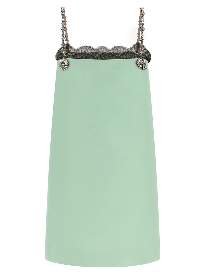 Valentino Garavani Valentino Garavani Crystal Embroidery Dress Dresses - Green | 5382574aa4733a97d4edc7c64eb67912cf27107a