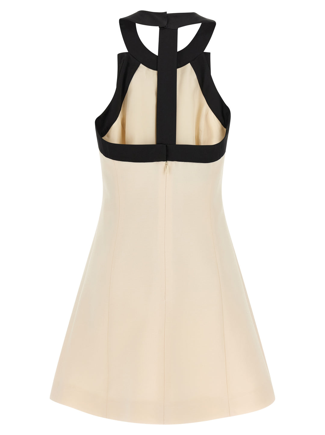 Valentino Garavani Valentino Garavani Crêpe Couture Dress Dresses - White/Black | 16df36ac313190cbe300bca3c1776a89edf83da9