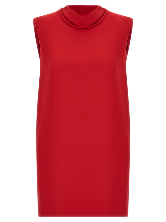 Solid Dresses Red