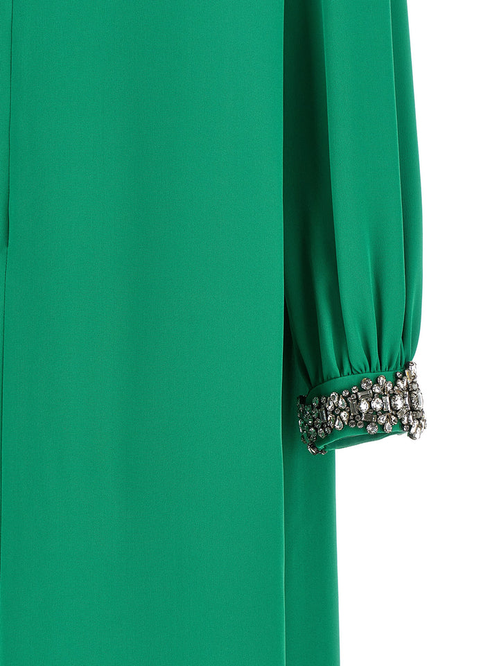 Valentino Garavani Valentino Garavani Cady Couture Dress Dresses - Green | 7f7d65eeb37d90e84e1938a1067a4a4487d0b639