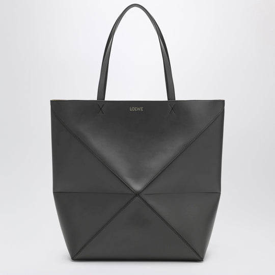 Dark Grey Puzzle Fold Tote Xl Bag