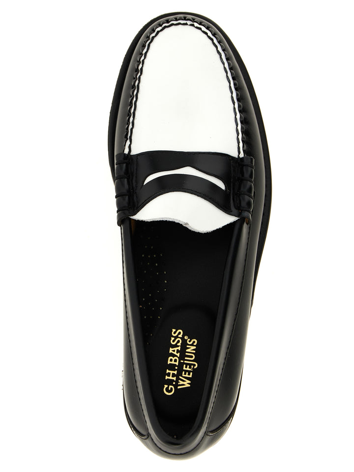 G.H. Bass Weejuns Larson Loafers - White/Black | 3fbd669e3da19b7dd07f12a2c613467b1105dcf2