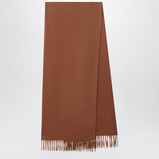 Leather-Brown Cashmere Scarf