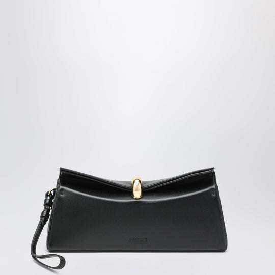 Valérie Clutch Aus Schwarzem Leder