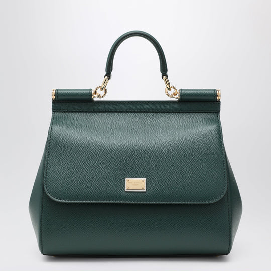 Large Sicily Handbag In Lago Green