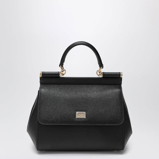 Medium Black Sicily Hand Bag