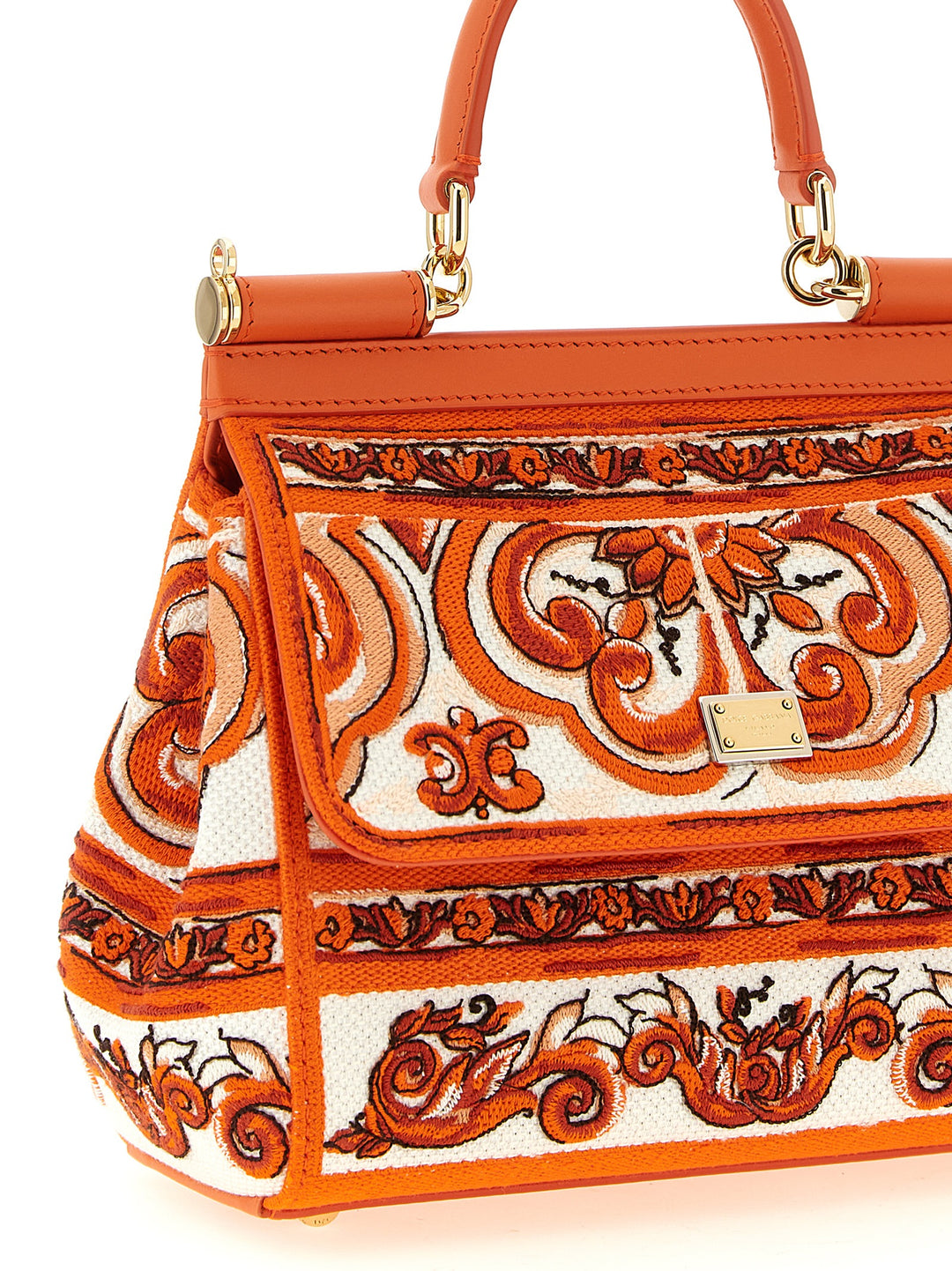Dolce & Gabbana Sicily Hand Bags - Orange | f47d0dba2c6ae5d9fcb7af368fcdd9fd3997bbe0